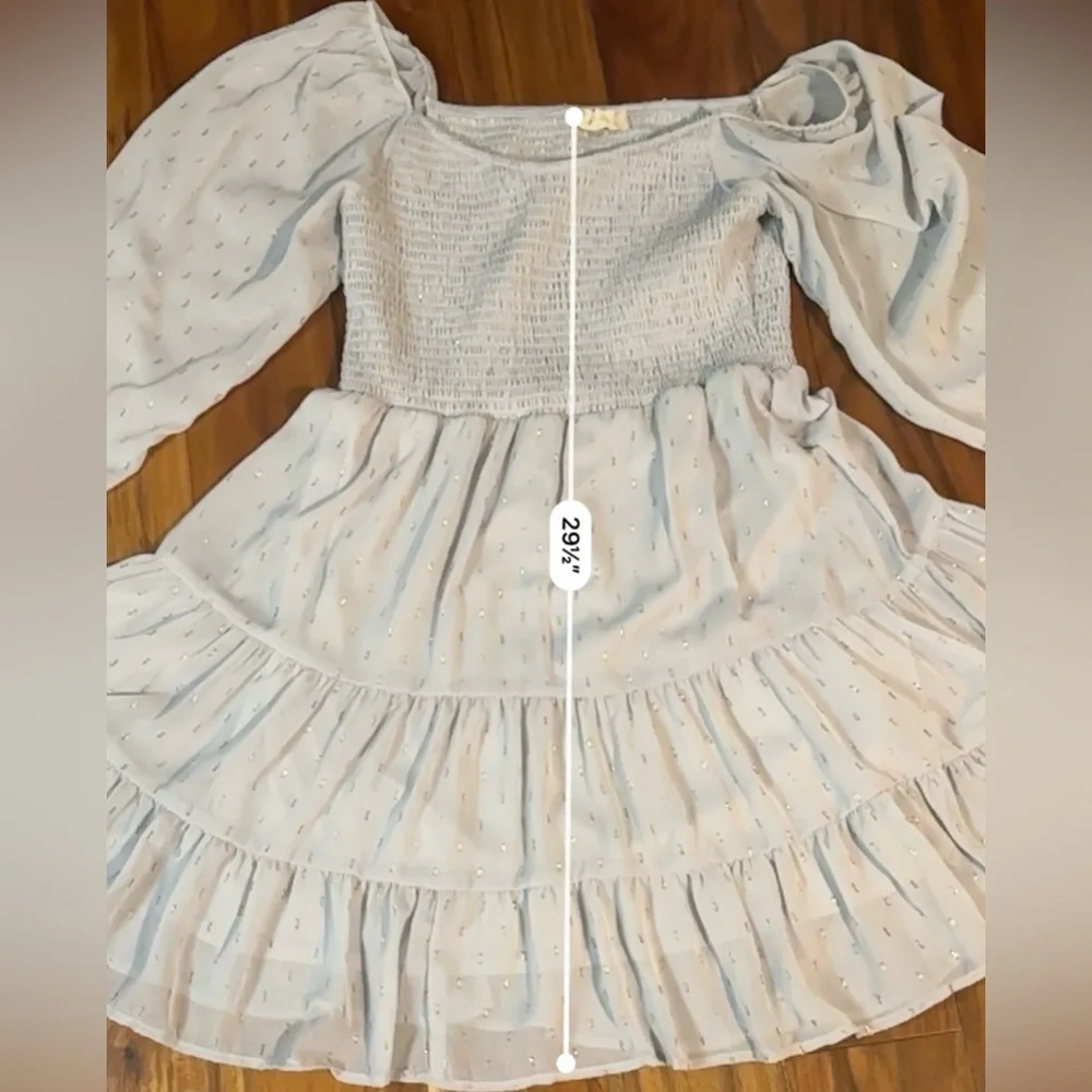 Altar’d State Babydoll Smocked Milkmaid Dress - Picture 7 of 14